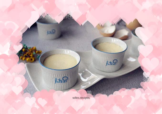 Milk-flavored stewed eggs