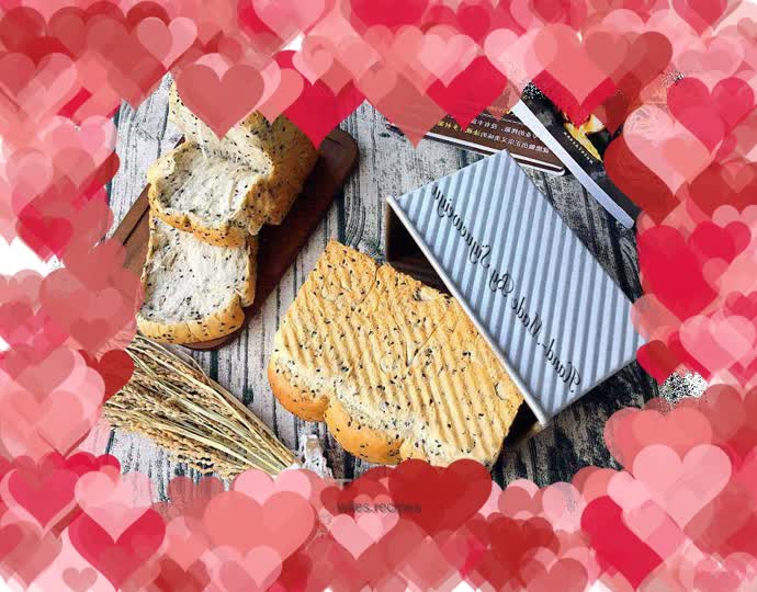 Organic black sesame toast