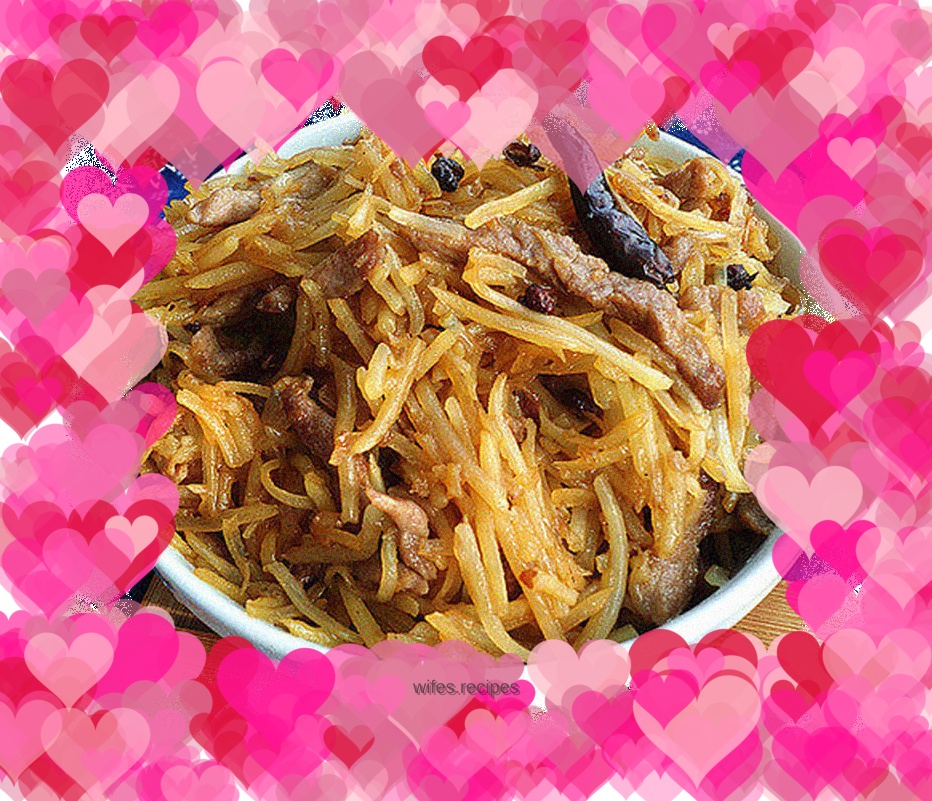 Stir-fried potato tenderloin