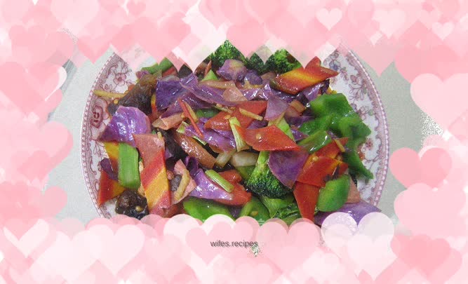 Baby loves "fried assorted vegetables"