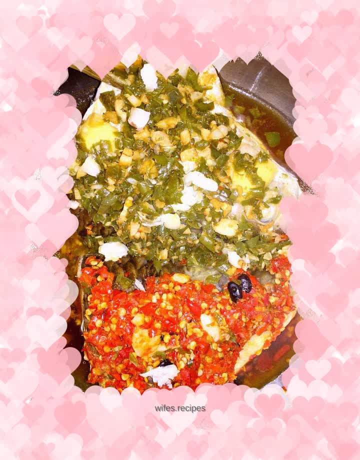 Family version of double pepper fish head