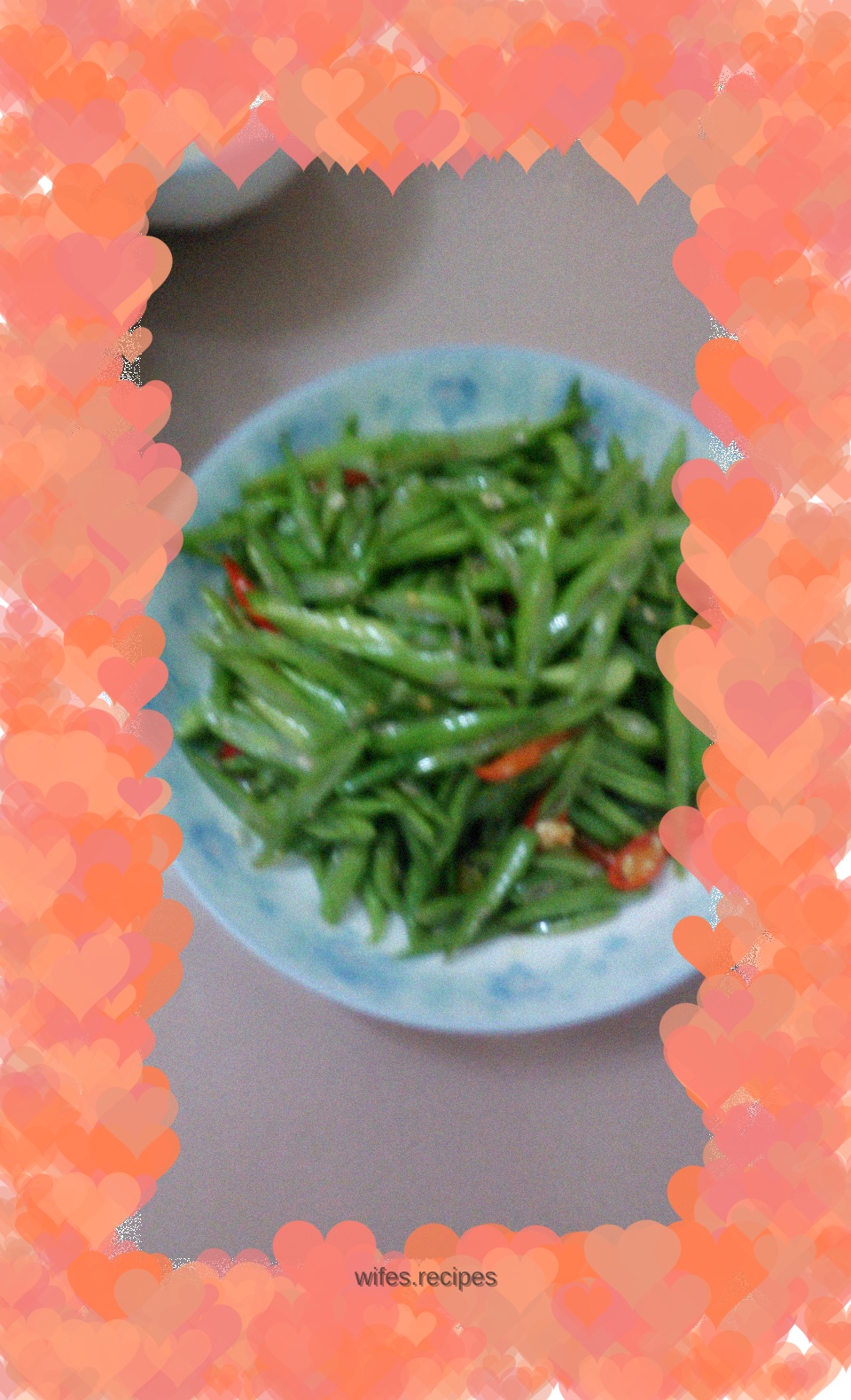 Twice cooked green beans