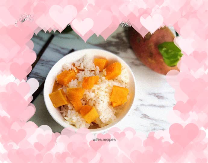 Fragrant sweet potato rice