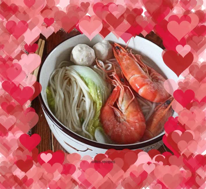 Shrimp Meatball Noodles