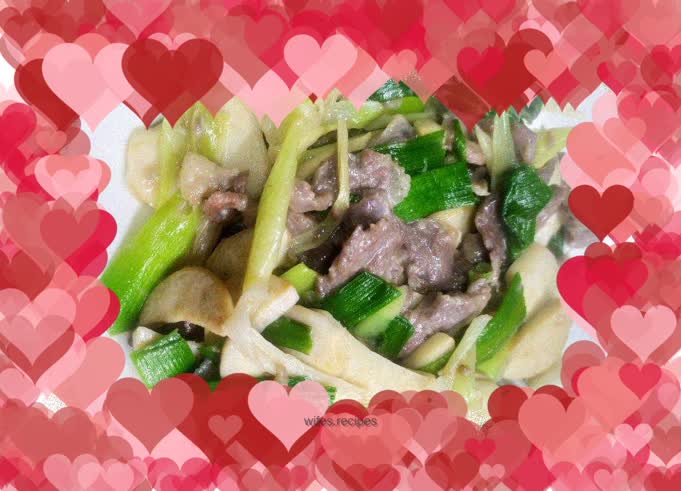Stir-fried King Oyster Mushrooms with Beef