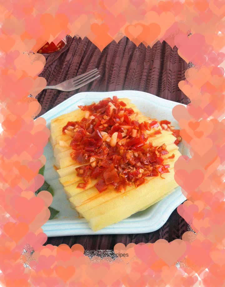 Chopped pepper and winter melon