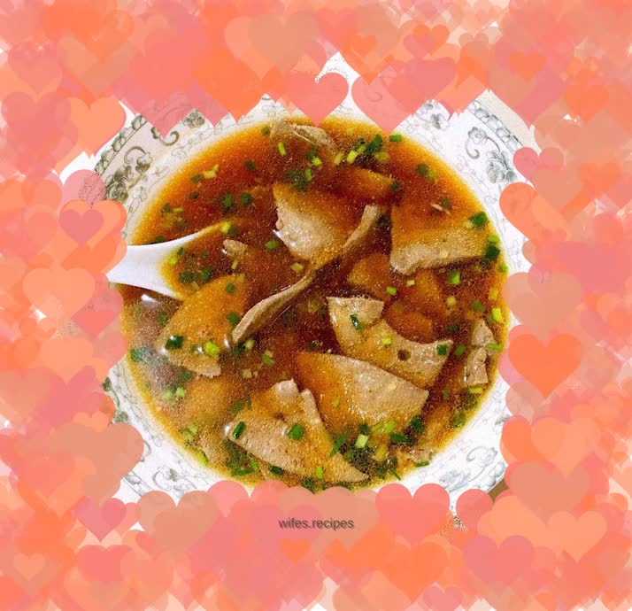 Pork liver soup