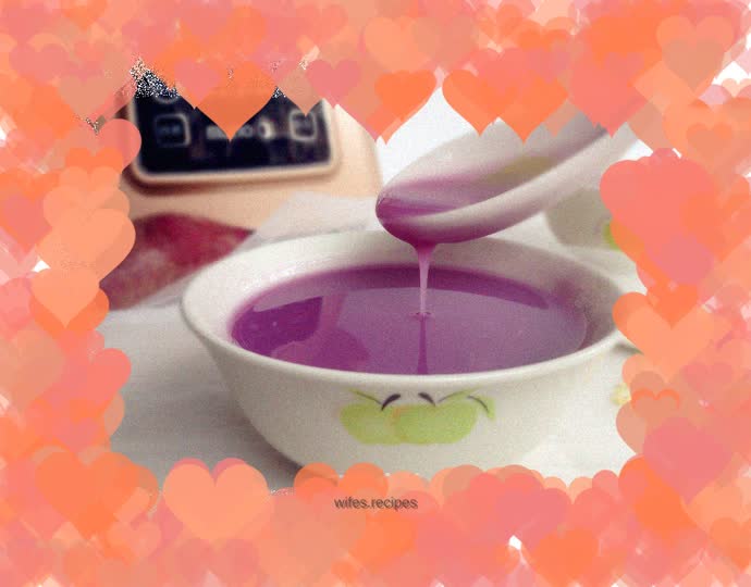 Purple sweet potato rice cereal