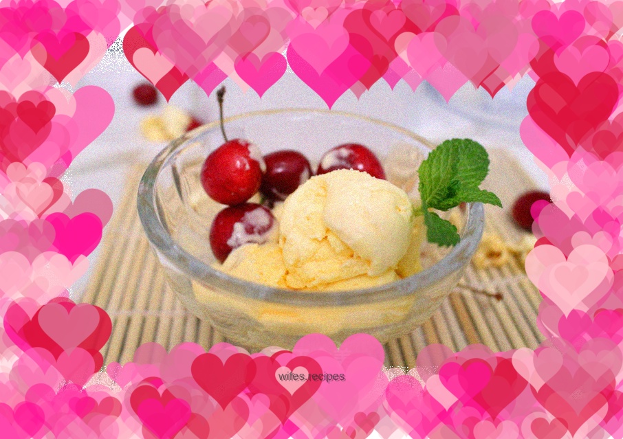 Delicious durian ice cream