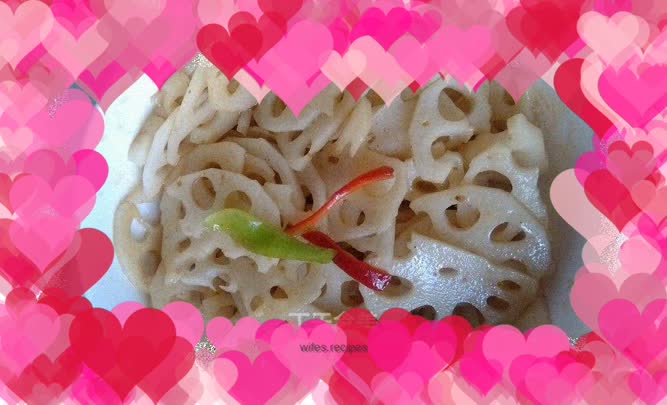 Cold lotus root slices