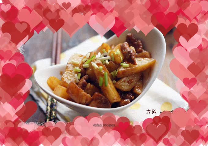Roasted pork with potatoes (time-saving version)