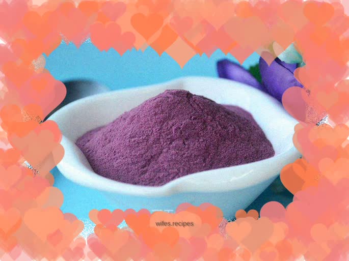 Purple potato chips & powder