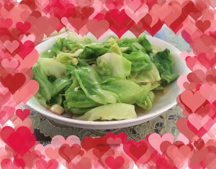 Hand-shredded cabbage