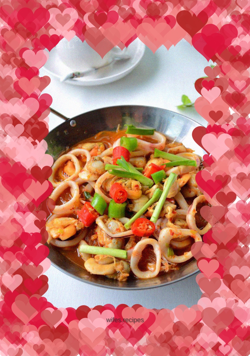 Scallop and squid vermicelli