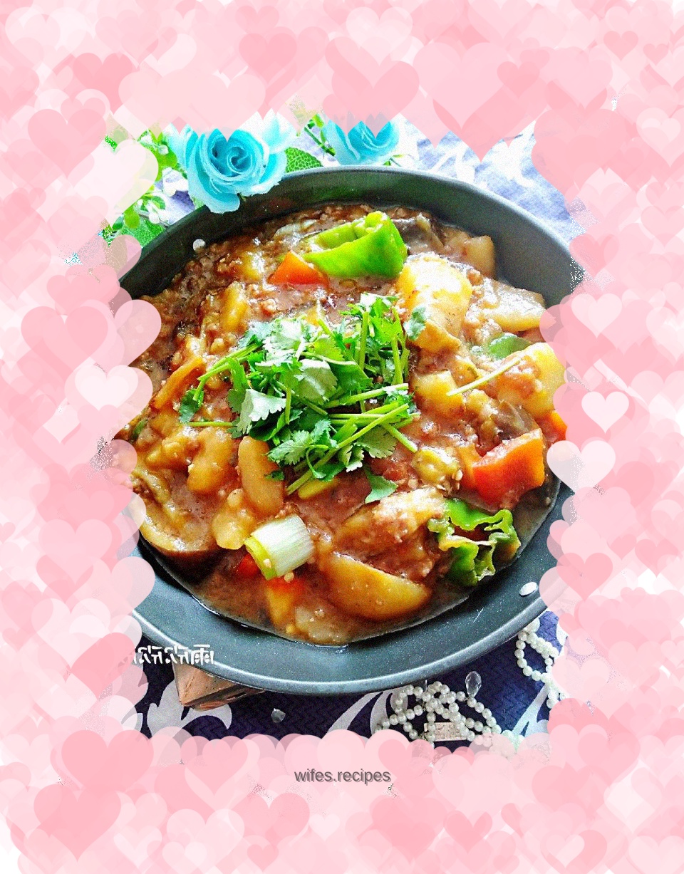 Fish-flavored eggplant pot