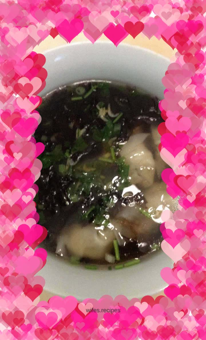 Seaweed and Shrimp Skin Wontons