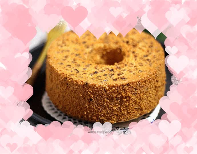 [Low sugar and oil-free formula] Red date yogurt chiffon cake