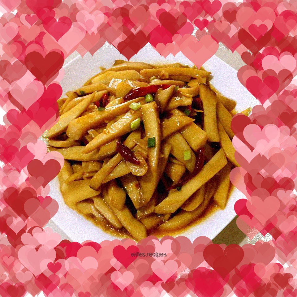 King Oyster Mushroom in Oyster Sauce