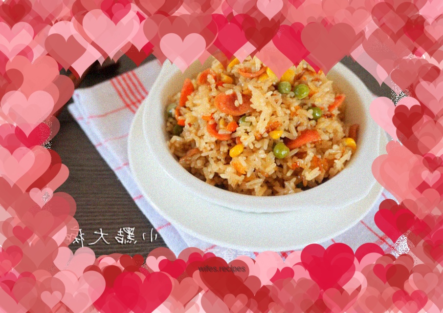 Rice Cooker Sausage and Mixed Vegetables Claypot Rice