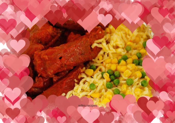 Korean cheese ribs made in cast iron pot