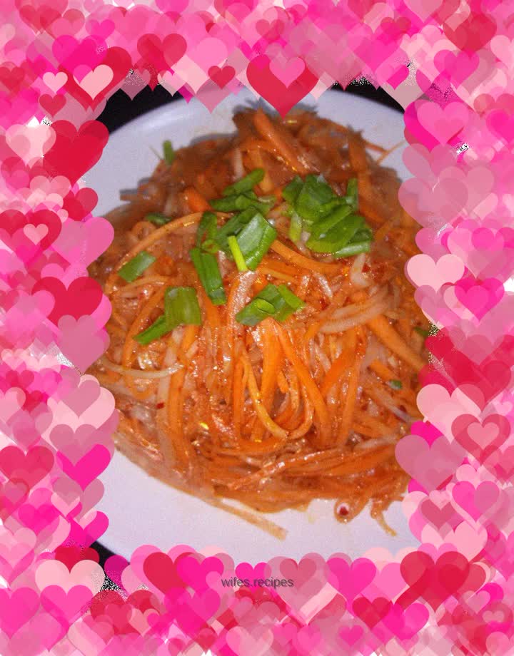 Spicy shredded double radish