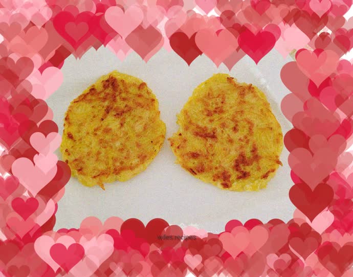 Square melon pancake (pumpkin pancake)