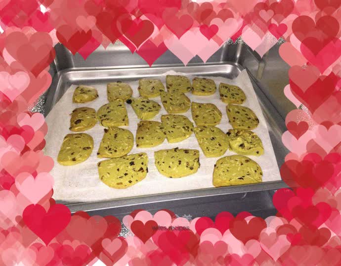 Matcha Grape Peach Cookies