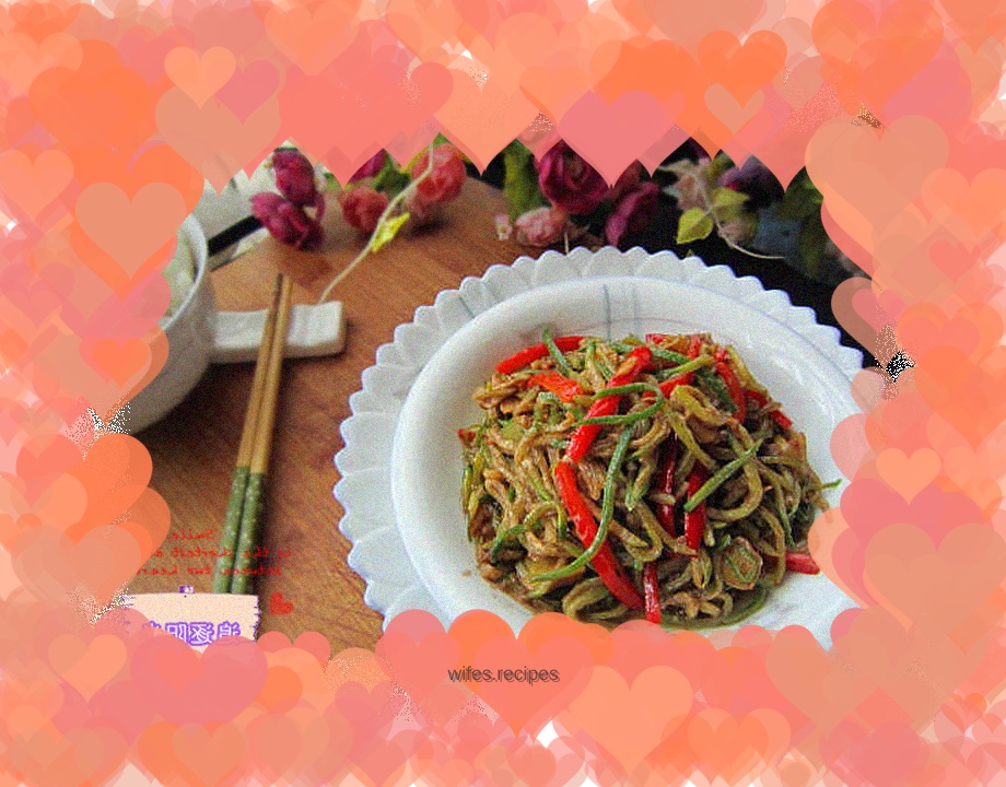 Shredded radish with shrimp paste