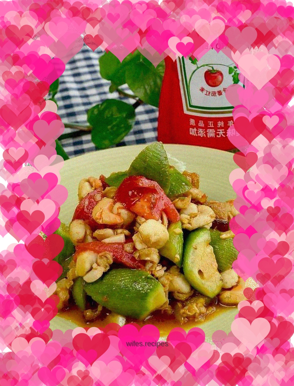 Stir-fried Loofah with Scallops