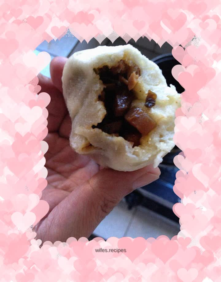 Dried bamboo shoot buns with soy sauce