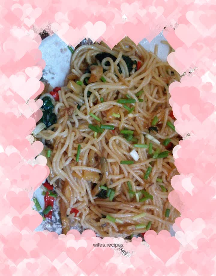 Vegetarian fried rice noodles