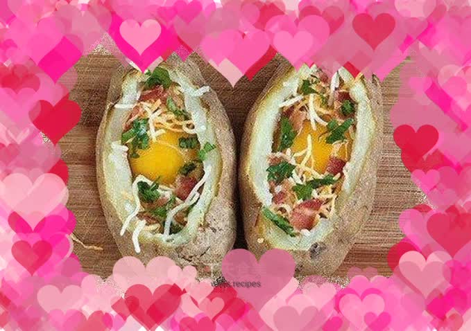 Newly baked potatoes recipe