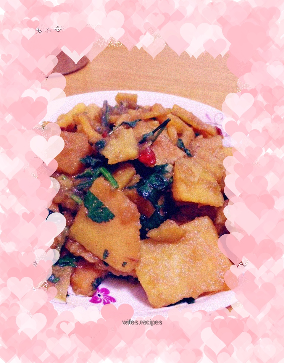 Braised sweet potatoes