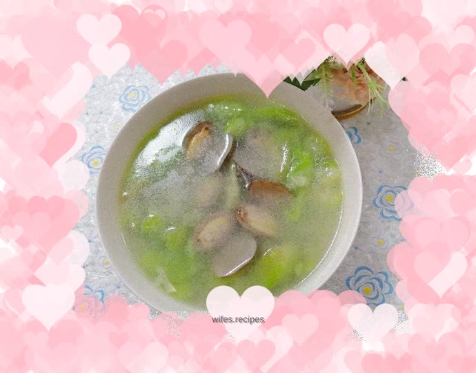 Six-flowered loofah soup