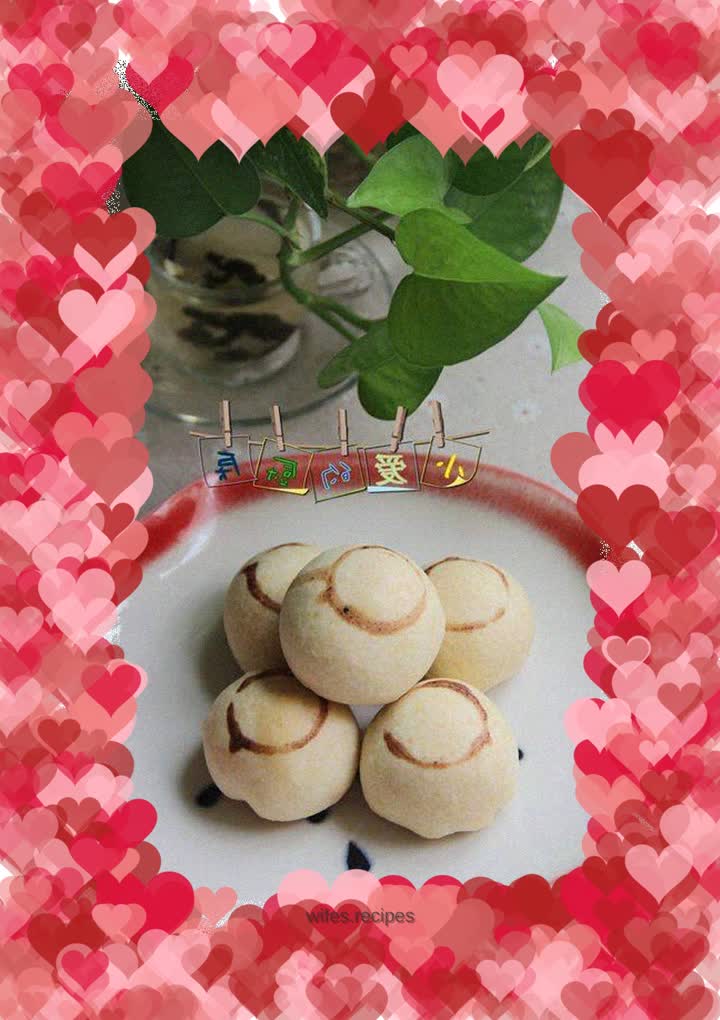 Homemade white mooncakes