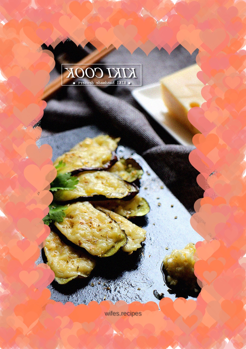 Grilled Eggplant with Garlic Cheese