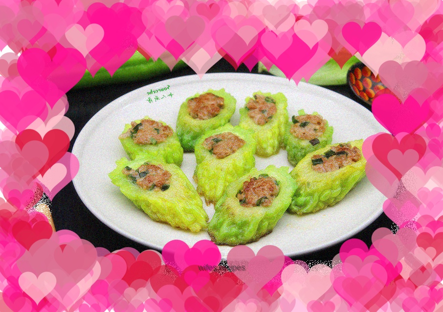 Pan-fried Stuffed Bitter Melon