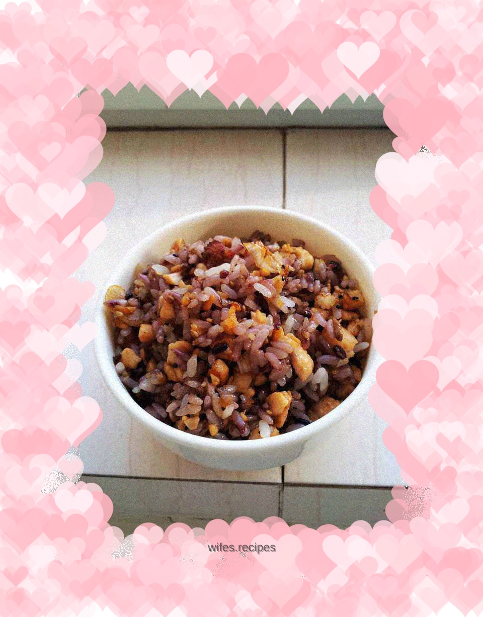 Little creativity, salmon fried rice