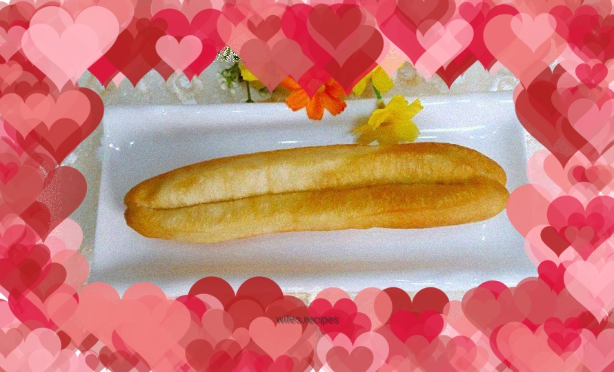 Homemade creamy fried dough sticks