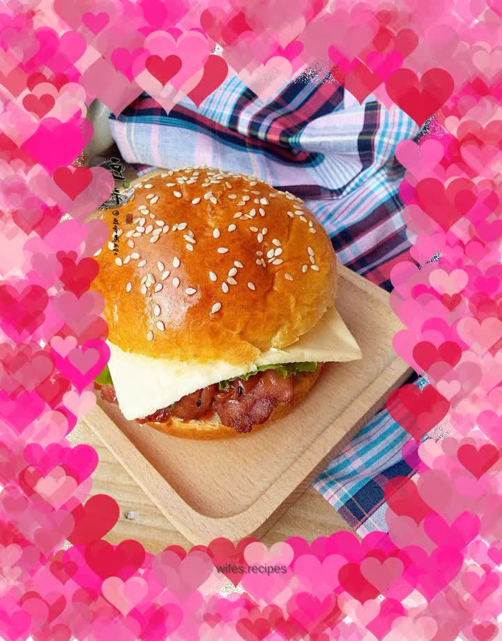 Delicious BBQ Pork Chicken Leg Burger