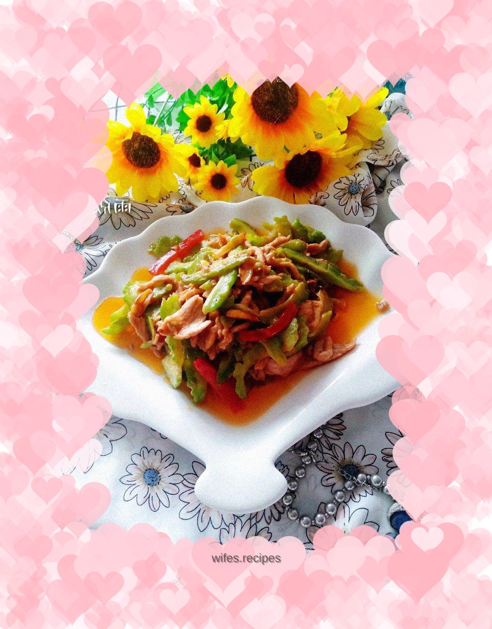 Stir-fried shredded pork with bitter melon
