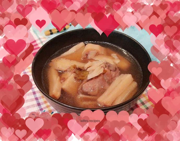 Red bean, lotus root and pork bone soup