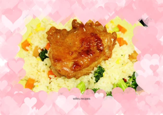 Teriyaki Chicken Leg Rice