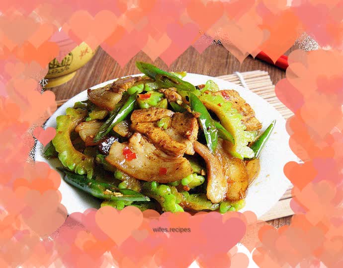 Twice-cooked pork with black bean and pepper