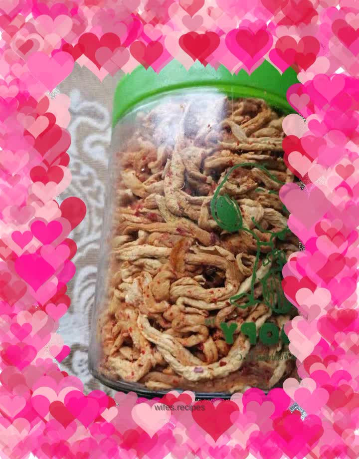 Pickled radish strips