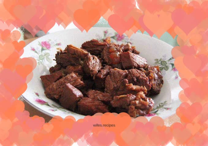 Braised beef