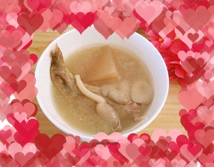Sour radish and duck soup