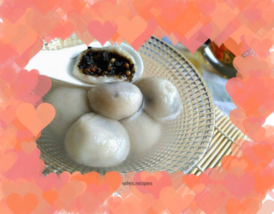 Homemade glutinous rice balls