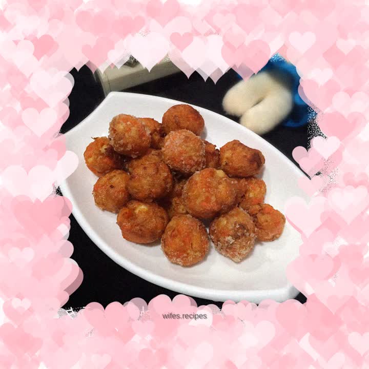 Fried carrot and tofu balls
