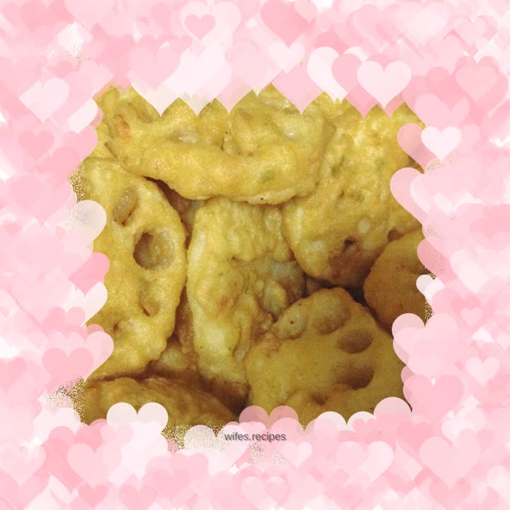 Vegetarian fried lotus root slices